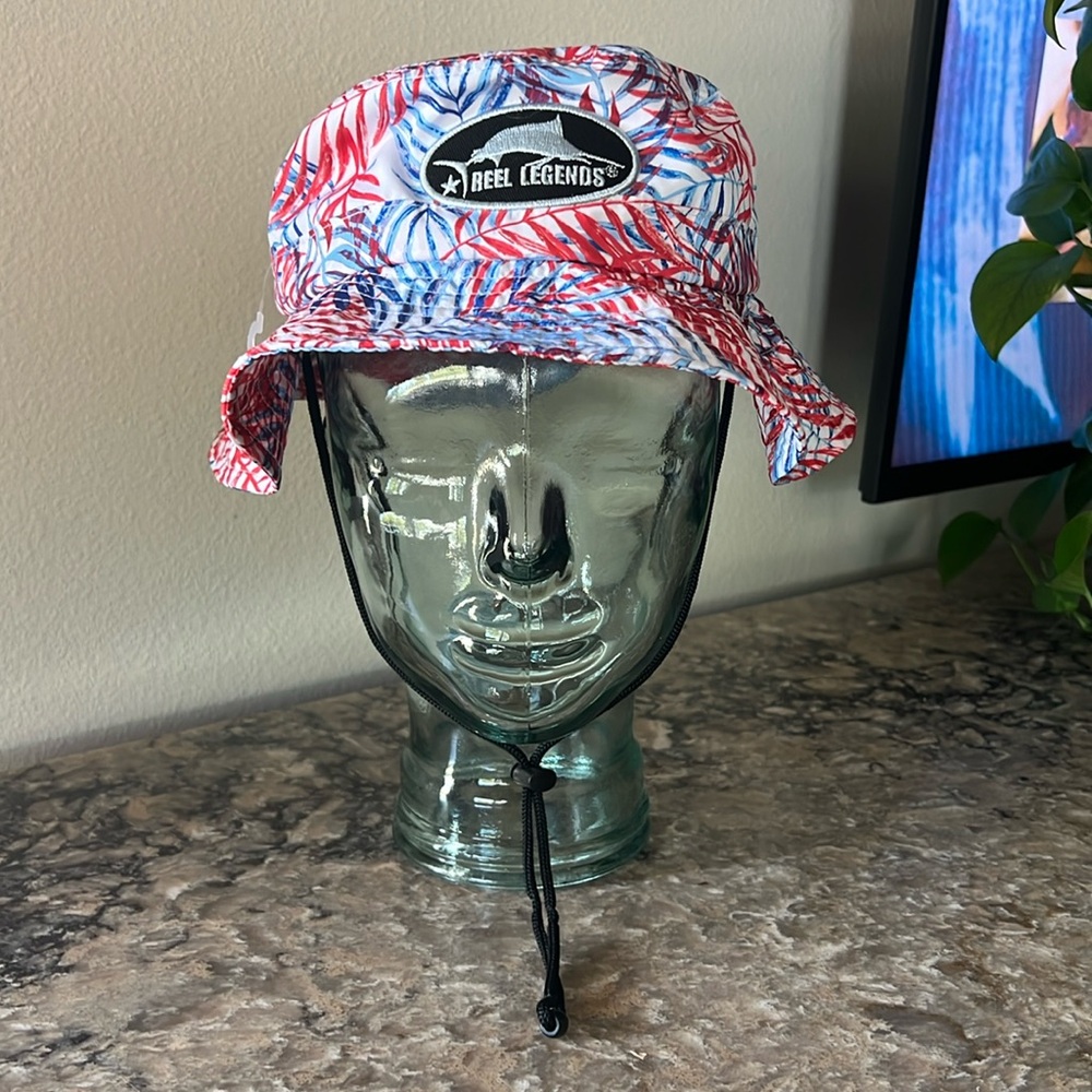 Reel Legends Colorful Tropical Outdoor Bucket Hat New